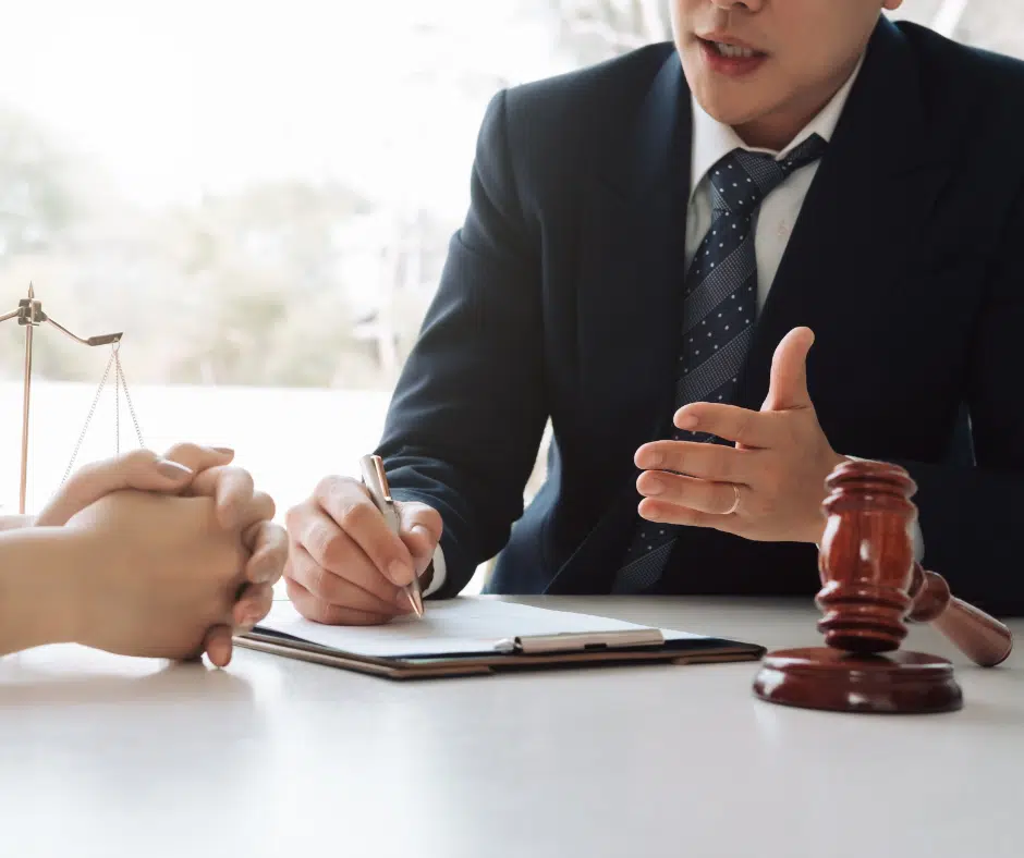 Injured worker consulting a workplace injury lawyer in New York City
