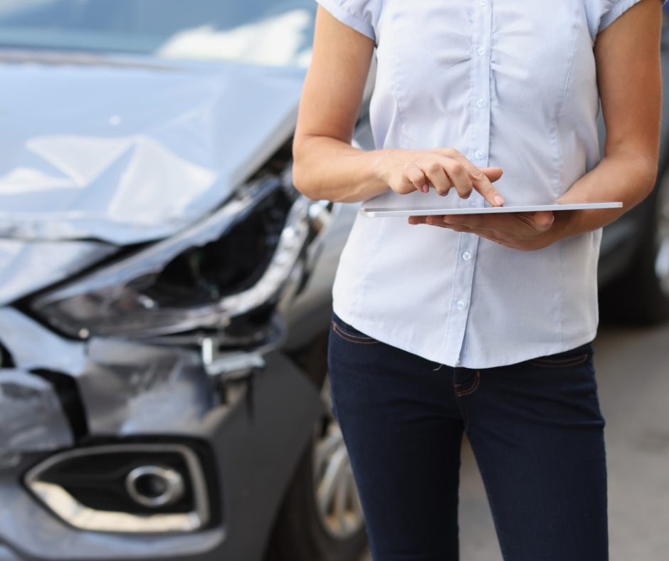 Lawyer preparing documentation to win car accident case